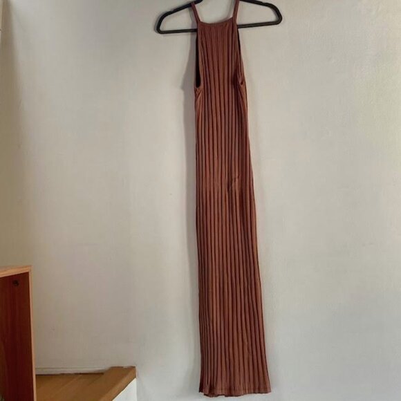 Jonathan Simkhai Standard Megan Ribbed Racer Back  Knit Midi Dress Size XS - Picture 4 of 12